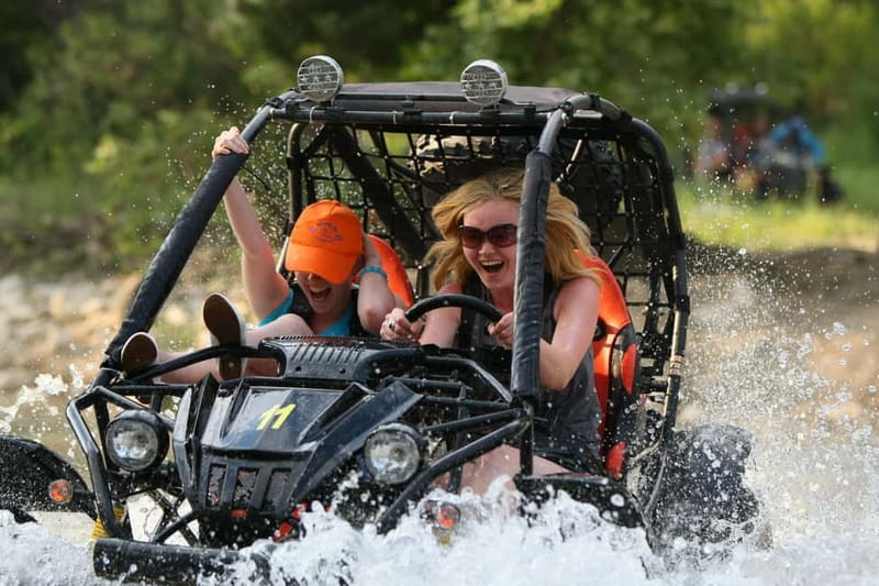 Alanya /Antalya /Side Rafting and Buggy, Quad Option Zipline - The morning transfer and rafting center