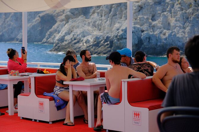Alanya Boat Trip w/Unlimited Drinks & Lunch (Free Hotel Transfer) - Cleopatra Beach: the first major swim stop