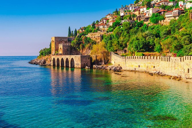 Alanya Catamaran Boat Tour with Sunbathing Swimming & Snorkelling - Pirates Cave, Lover’s Cave, and Phosphorus Cave
