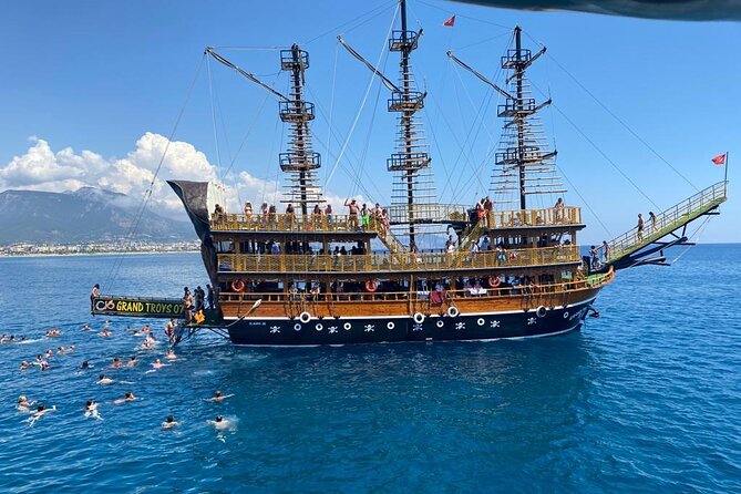 Alanya Grand Pirate Boat Tour with Lunch, Soft Drinks & Transfer - Setting Out From Alanya Harbor at 9:00