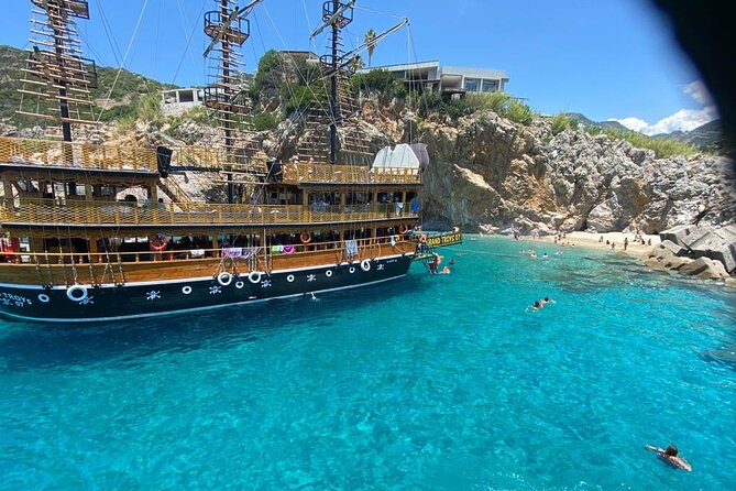 Alanya Grand Pirate Boat Tour with Lunch, Soft Drinks & Transfer - Kleopatra Beach, Lunch, and Unlimited Soft Drinks
