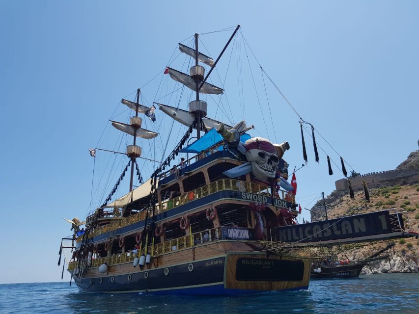 Alanya: Pirate Boat Tour w/ BBQ & Foam Party - Pirates’ Cave and the stories of the coast