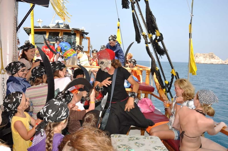 Alanya: Pirate Boat Trip with Meal, Drinks and Pickup Option - Swimming Stops Along the Mediterranean Coast