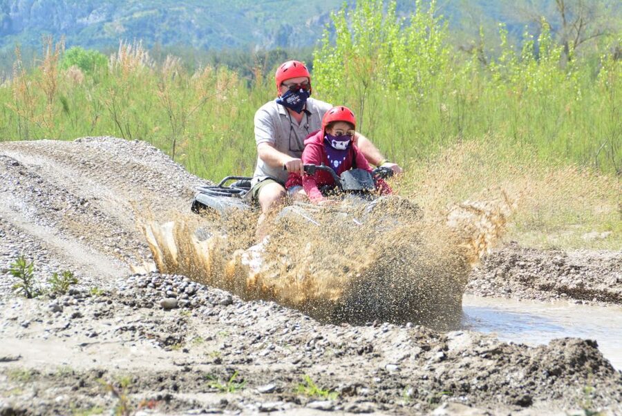 Alanya: Quad Bike Safari - Following the guide toward the Alara River