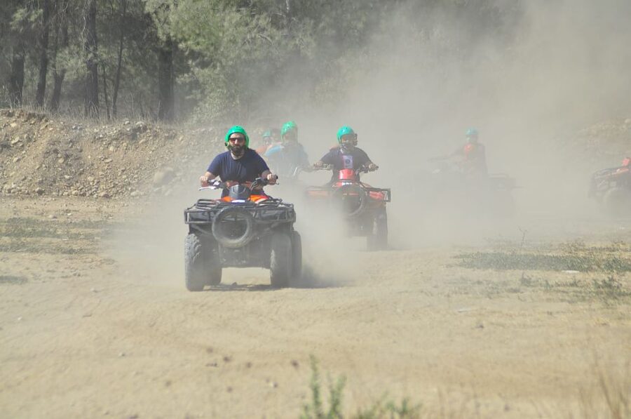 Alanya: Rafting, Zipline, Quad, Buggy, Jeep Tour with Lunch - A short zipline across the river