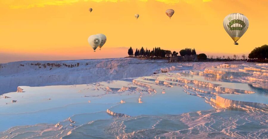 Alanya, Side, Antalya: Sunrise Balloon Tour in Pamukkale - Two hours among the white travertines