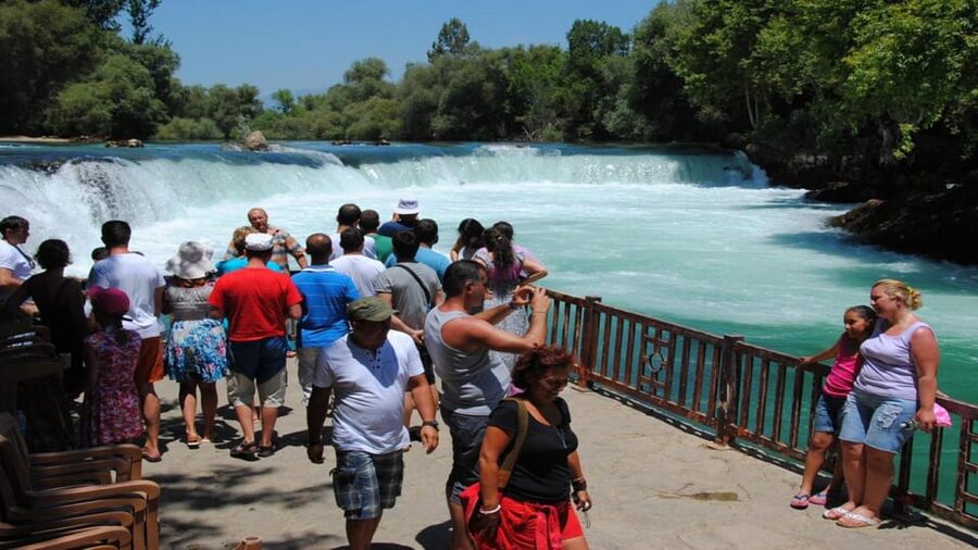 Alanya/Side: Manavgat River & Waterfall, Boat Tour, & Bazaar - Sea and river swimming stops