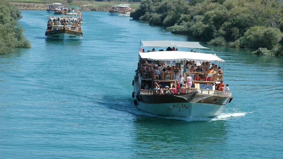 Alanya/Side: Manavgat River & Waterfall, Boat Tour, & Bazaar - Manavgat Waterfall: beautiful, brief, and not for swimming