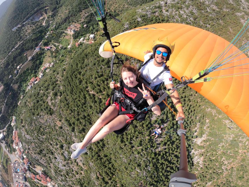 Alanya: Tandem Paragliding Over a Castle and the Sea - Touching down on Cleopatra Beach