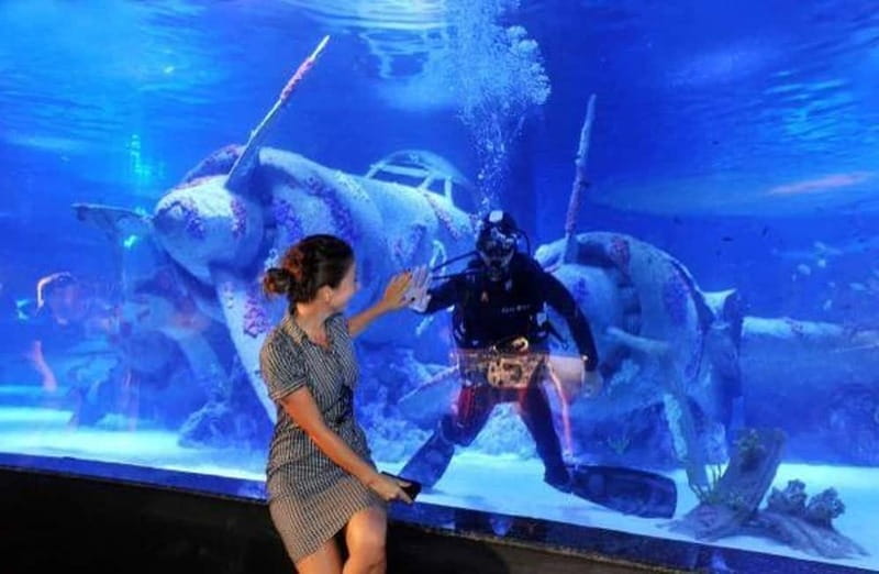 Antalya: Aquarium, Wax Museum, Snow World, Wild Park - The giant tunnel, Atlantis, and the pirate shipwreck