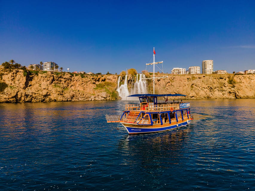 Antalya: Beach & Waterfalls Boat Trip w/ Lunch & Soft Drinks - Soft drinks, alcohol, and extra costs