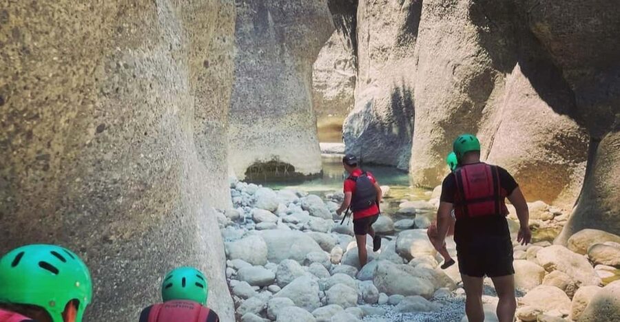 Antalya: Canyoning, Rafting, Quad, Jeep & Zipline with Lunch - Lunch by the river, with one timing warning