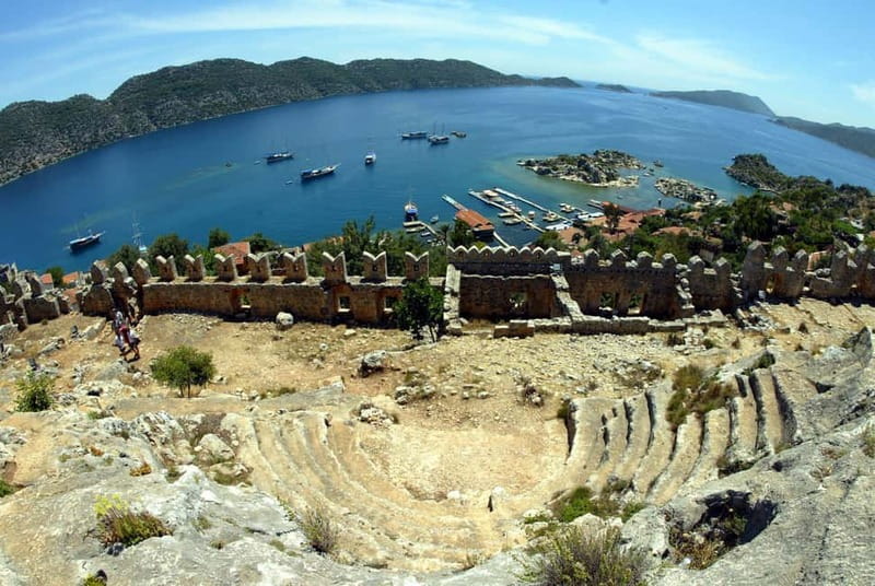 Antalya: Demre, Myra & Kekova Sunken City Boat Trip w/ Lunch - Walking through Myra’s Lycian tombs