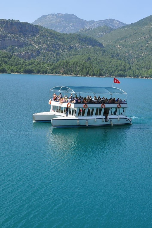 Antalya: Green Canyon Boat Trip with Lunch & Soft Drinks - Arriving at Oymapinar Dam and Green Paradise