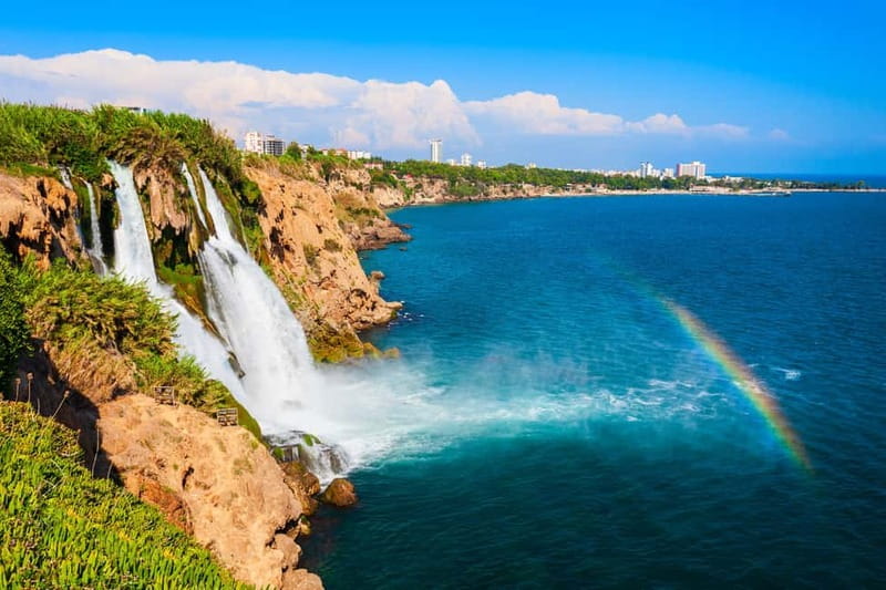 Antalya: Guided City Tour with Top 2 Waterfalls incl. Lunch - Upper Düden Waterfalls in a shady park