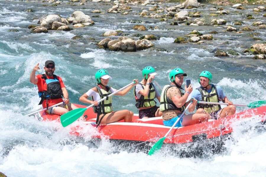 Antalya/Kemer: Koprulu Canyon Whitewater Rafting with Lunch - The halfway pause and the day’s slower moments