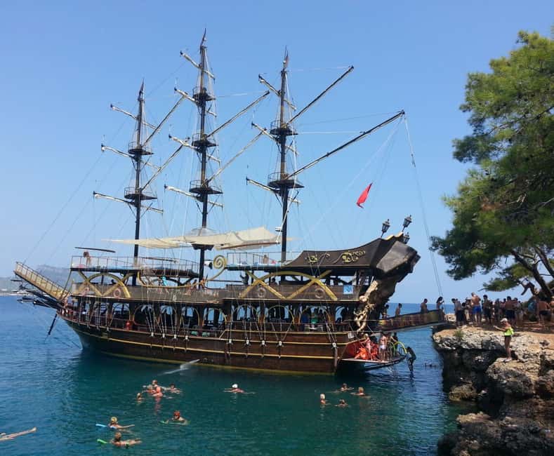 Antalya & Kemer: Pirate Boat Tour With Foam Party & Swimming - A pirate boat day with two different personalities