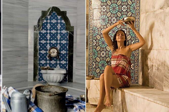 Antalya / Lara : Traditional Turkish Bath & Oil Massage & Spa - The marble platform and traditional body scrub