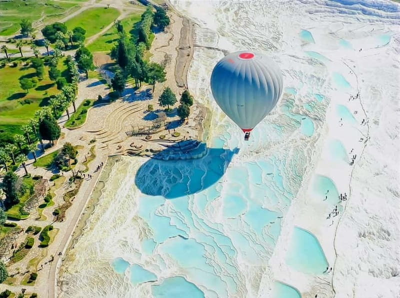 Antalya: Pamukkale Tour with Hot Air Balloon and Lunch - Pamukkale’s white terraces up close