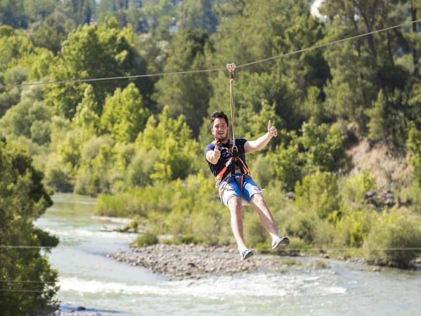 Antalya Rafting, Buggy/Quad, Zipline & Lunch with Swim Break - The rafting section covers 12 kilometers of river