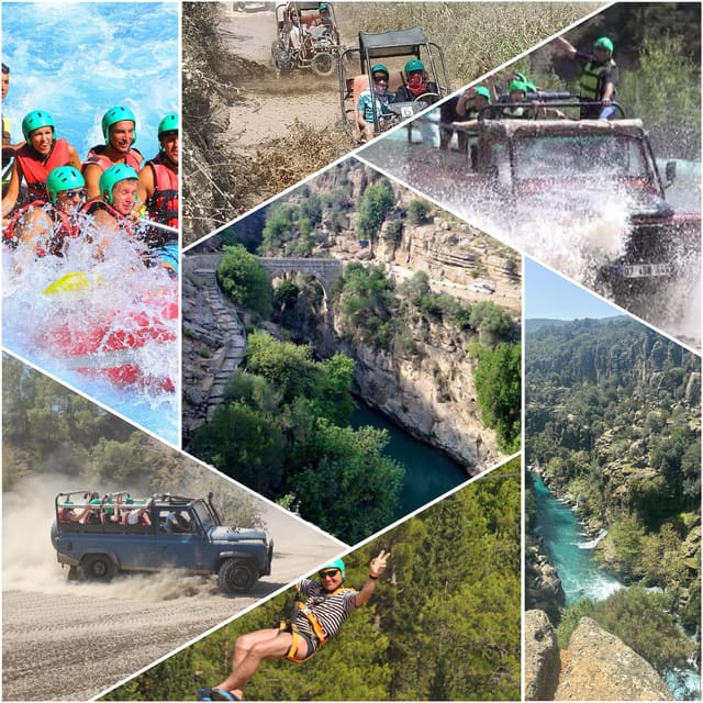 Antalya: Rafting Jeep Buggy&Quad Safari zipline canyon visit - What kind of Antalya day is this?