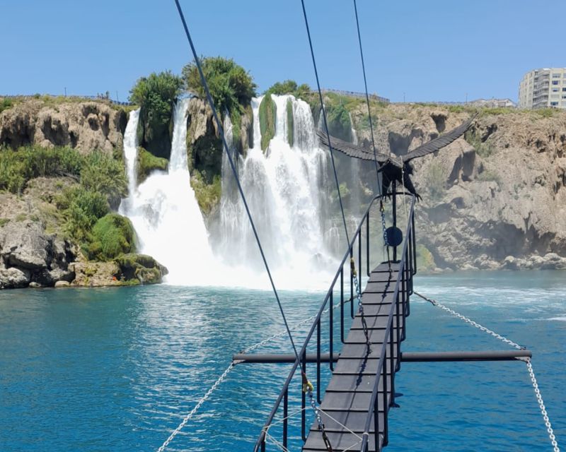 Antalya: Relax Boat Trip with Lunch to the Duden Waterfall - One hour beside the falling water