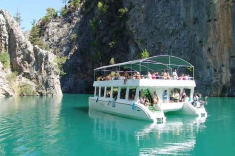 Antalya/Side: Green Canyon Day Trip with Boat Tour and Lunch - The first catamaran ride and small canyon