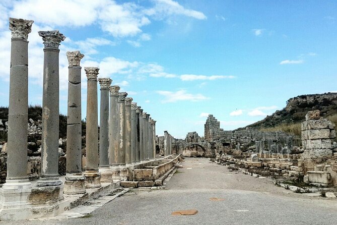 Antalya Tour To Perge Aspendos And Side With Manavgat Waterfall - Perge: broad Roman streets and a serious first stop
