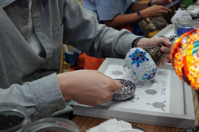 Antalya: Turkish Mosaic Lamp Workshop in Old Town – All Included - Starting At The ING Antalya Branch