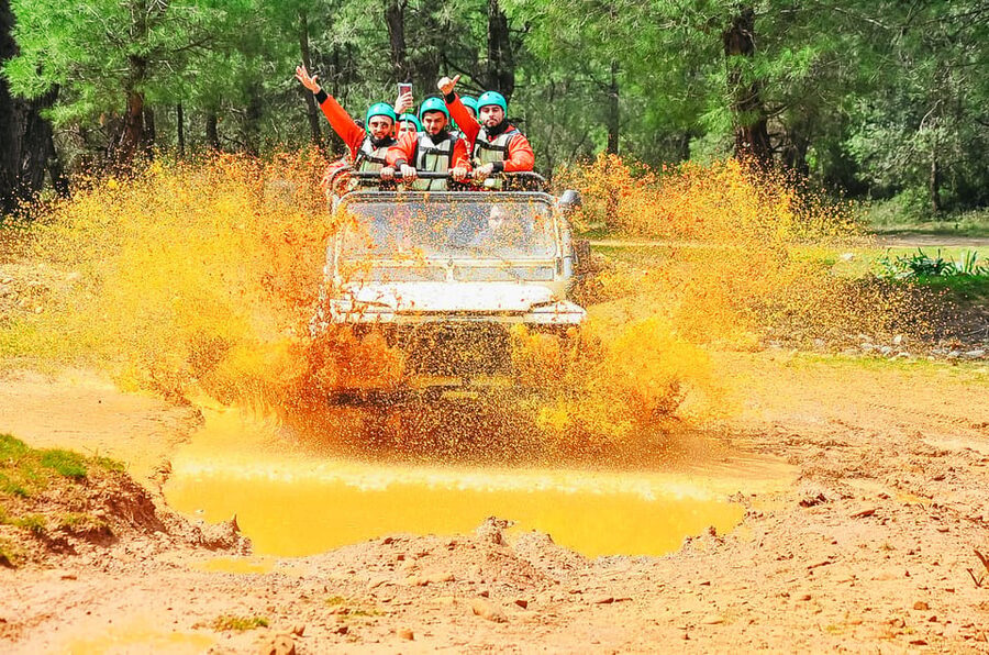 Antalya: Ziplining, Rafting, Jeep Tour & Quad Safari w/Lunch - Guides, safety, and the group atmosphere