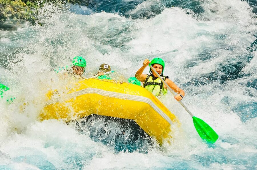 Antalya: Ziplining, Rafting, Jeep Tour & Quad Safari w/Lunch - Ziplining above the river route