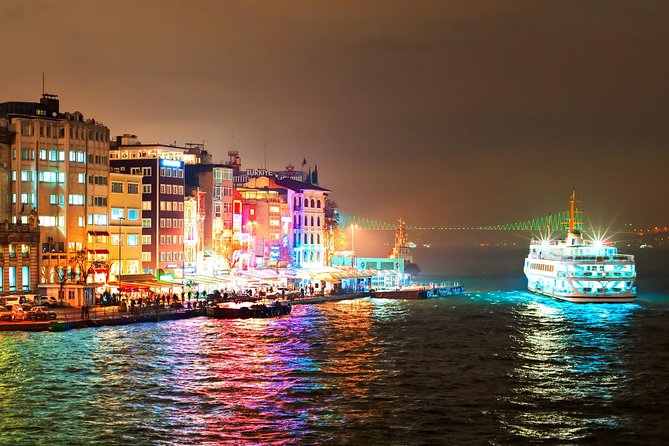 Bosphorus Dinner Cruise with Folk Dance and Live Performances - Ortaköy Mosque and the first bridge views