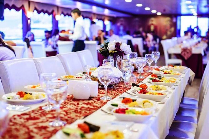 Bosphorus Dinner Cruise with Turkish Night Show Non-Alcoholic - The Bosphorus views after dark