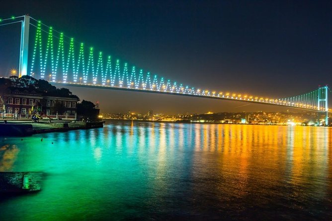 Bosphorus Night Cruise: Dinner, Drinks & Hotel Pickup - The Bosphorus route, from Sultanahmet to the bridges