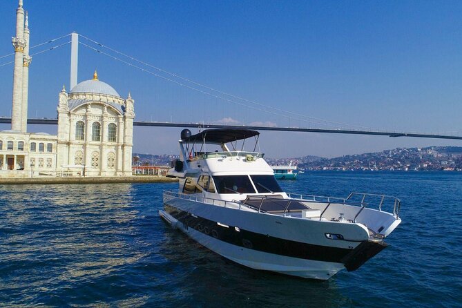 Bosphorus Night Cruise on the Luxury Yacht - Fatih Sultan Mehmet Bridge and the Asian shore