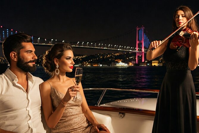 Bosphorus Night Cruise with Luxury Yacht - Maiden’s Tower and the return toward Galataport