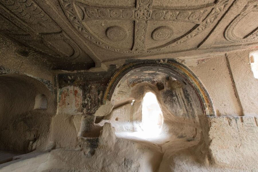 Cappadocia: Blue Tour with Entry Fees and Lunch - Çavuşin Cave Village shows Cappadocia’s human side