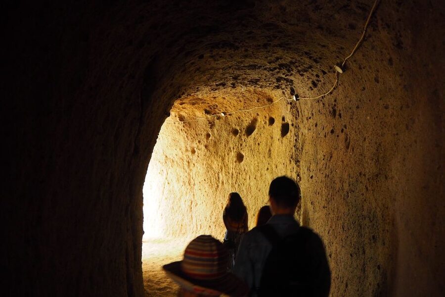 Cappadocia: Green Tour - Ihlara Valley & Underground City - Derinkuyu Underground City goes several levels below ground