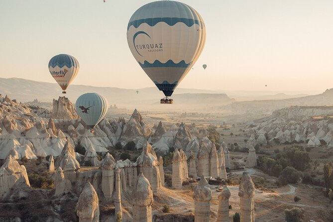 Cappadocia Hot Air Balloon Ride/ Turquaz Balloons - Landing, champagne, and the small finishing touches