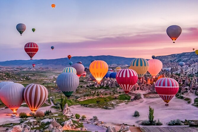 Cappadocia Hot Air Balloon Ride with Breakfast and Champagne - Up in the basket with a shared group