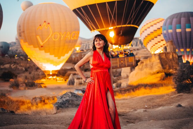 Cappadocia Photoshoot with Flying Dress & Instagram Reels - Rose Valley and the first set of portraits