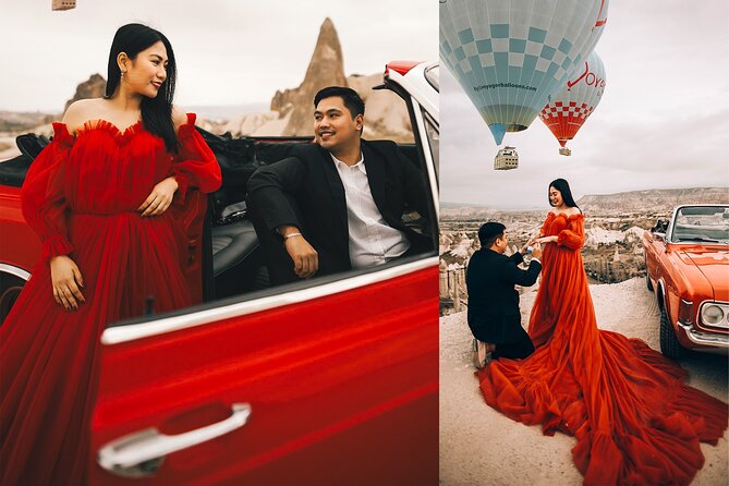 Cappadocia Photoshooting with Flying Dress - Finishing inside a natural cave