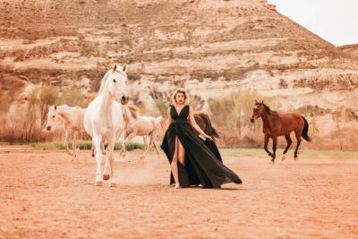 Cappadocia Private Flying Dress & Hot Air Balloon Photoshoot