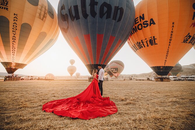 Cappadocia Private Flying Dress & Hot Air Balloon Photoshoot - Photos, raw files, and the Instagram reel option
