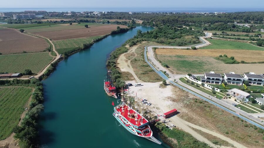City of Side: Boat Tour on the Manavgat River w/ Bazaar Trip - Following the river toward the Mediterranean