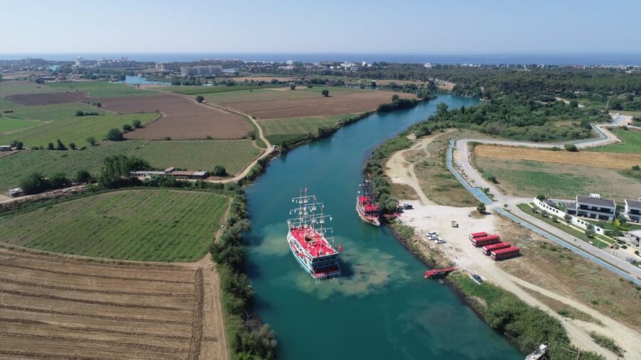 City of Side: Boat Tour on the Manavgat River w/ Bazaar Trip - Cennet Beach gives you one hour in two kinds of water