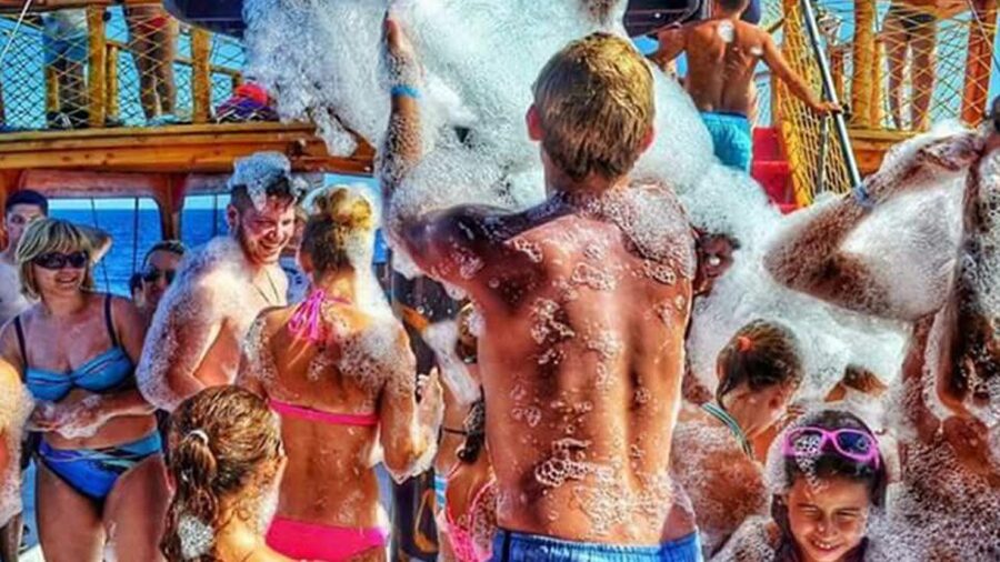 City of Side: Dolphin Island Boat Tour with BBQ & Foam Party - Cruising along the Manavgat River