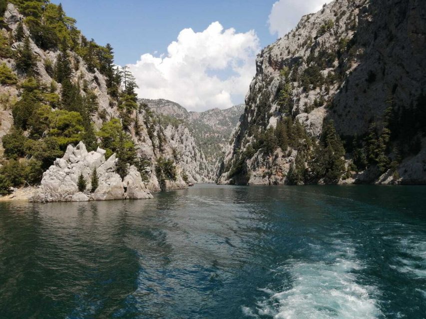 City of Side: Green Canyon Boat Tour with Lunch and Drinks - Lunch with meatballs, chicken, or fish
