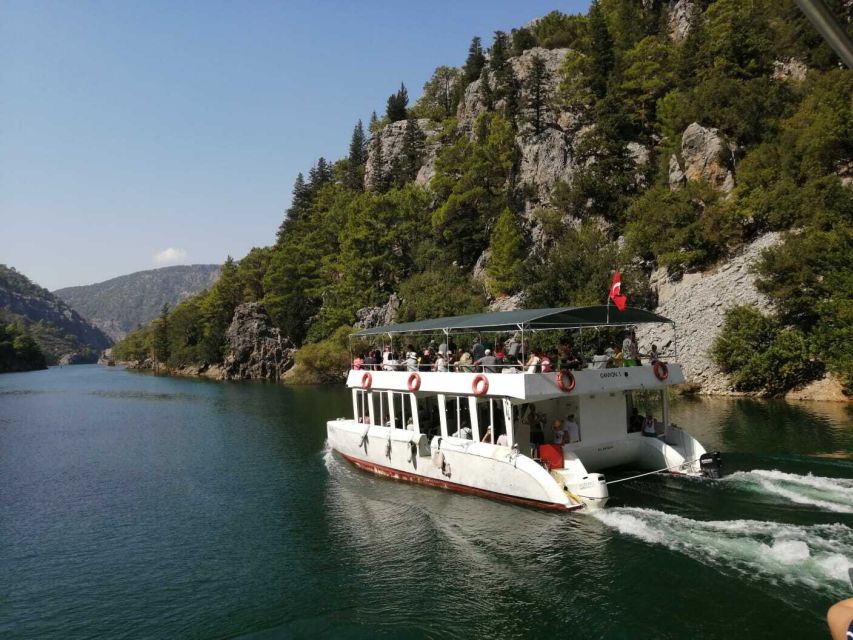 City of Side: Green Canyon Boat Tour with Lunch and Drinks - Boarding the Green Canyon boat