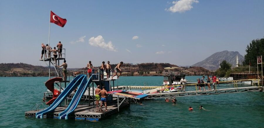 City of Side: Green Canyon Jeep Tour, Boat Trip & Waterfall - Turkish lunch, tea, and a useful break